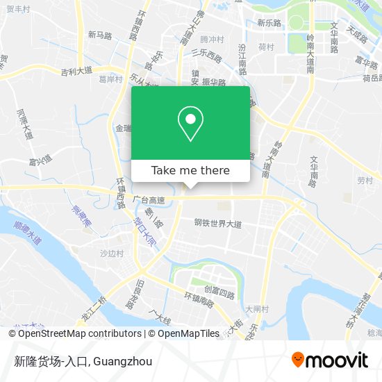 新隆货场-入口 map