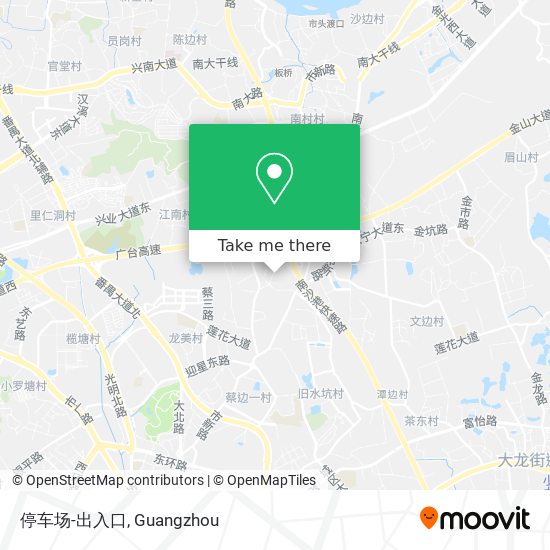 停车场-出入口 map