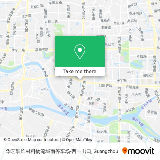 华艺装饰材料物流城南停车场-西一出口 map
