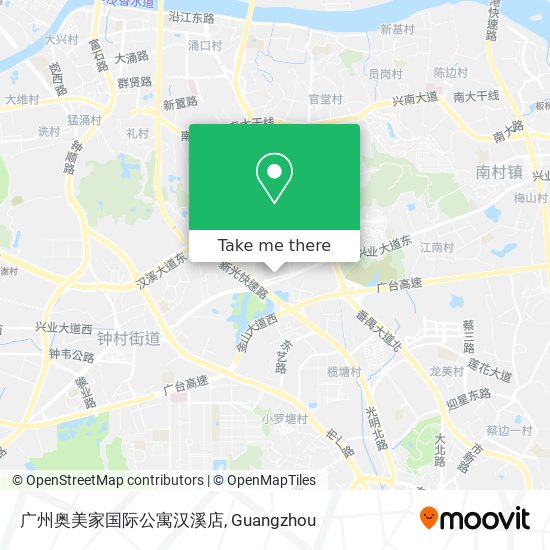 广州奥美家国际公寓汉溪店 map