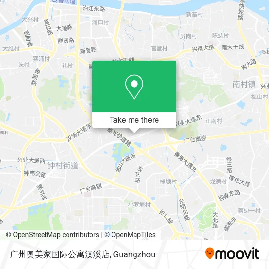 广州奥美家国际公寓汉溪店 map