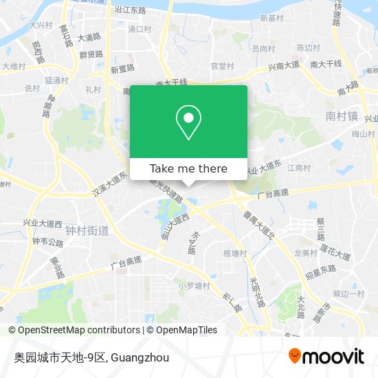 奥园城市天地-9区 map