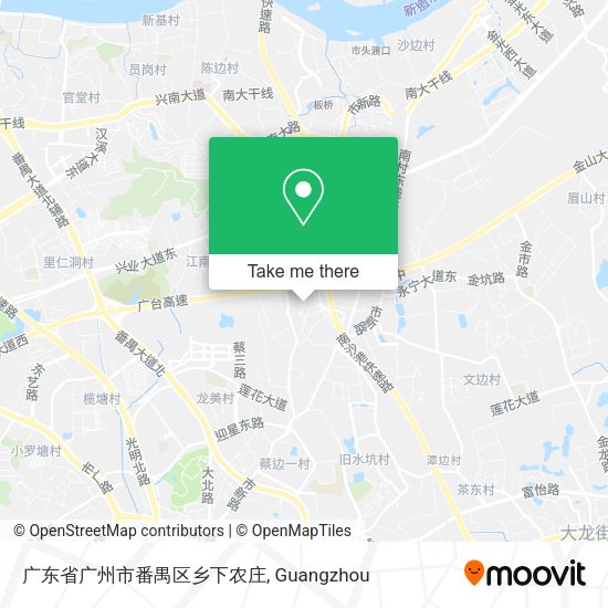 广东省广州市番禺区乡下农庄 map