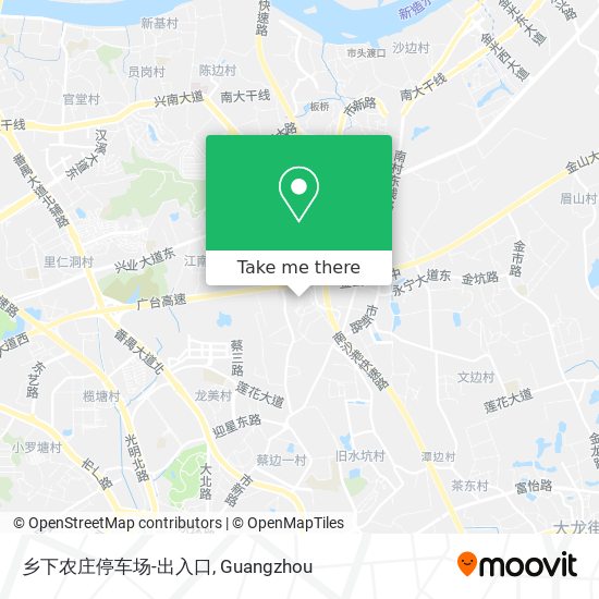 乡下农庄停车场-出入口 map