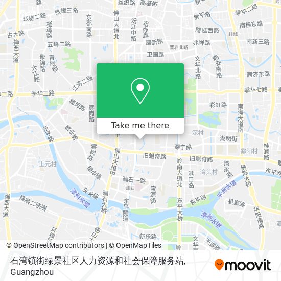 石湾镇街绿景社区人力资源和社会保障服务站 map