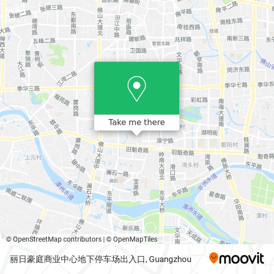 丽日豪庭商业中心地下停车场出入口 map
