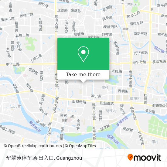 华翠苑停车场-出入口 map