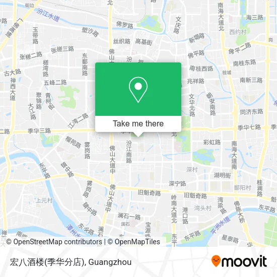 宏八酒楼(季华分店) map