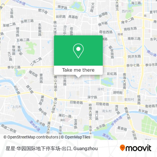 星星·华园国际地下停车场-出口 map