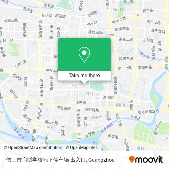 佛山市启聪学校地下停车场-出入口 map