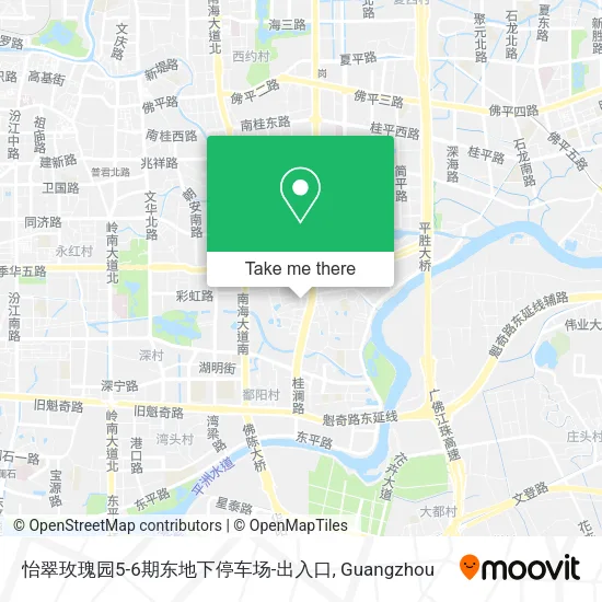 怡翠玫瑰园5-6期东地下停车场-出入口 map