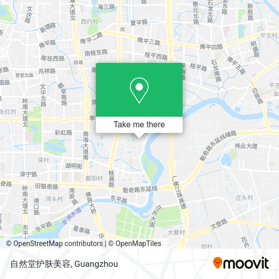 自然堂护肤美容 map