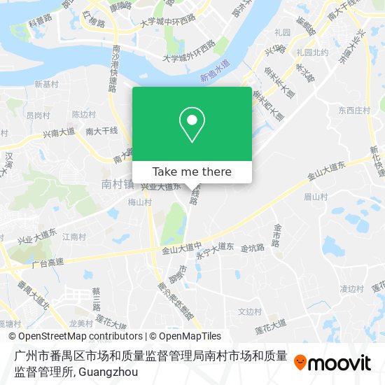 广州市番禺区市场和质量监督管理局南村市场和质量监督管理所 map