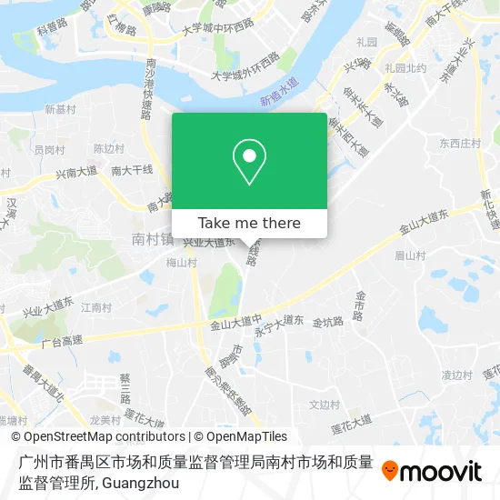 广州市番禺区市场和质量监督管理局南村市场和质量监督管理所 map