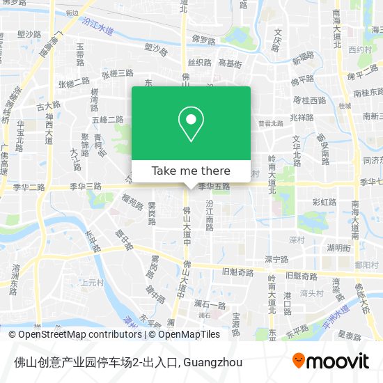 佛山创意产业园停车场2-出入口 map