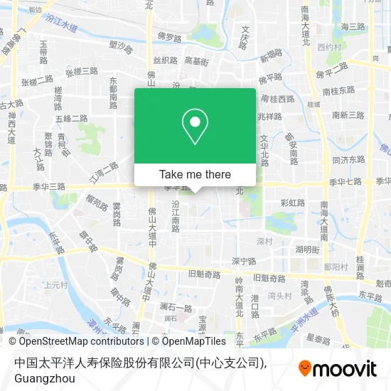 中国太平洋人寿保险股份有限公司(中心支公司) map