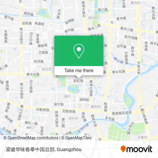 梁健华咏春拳中国总部 map