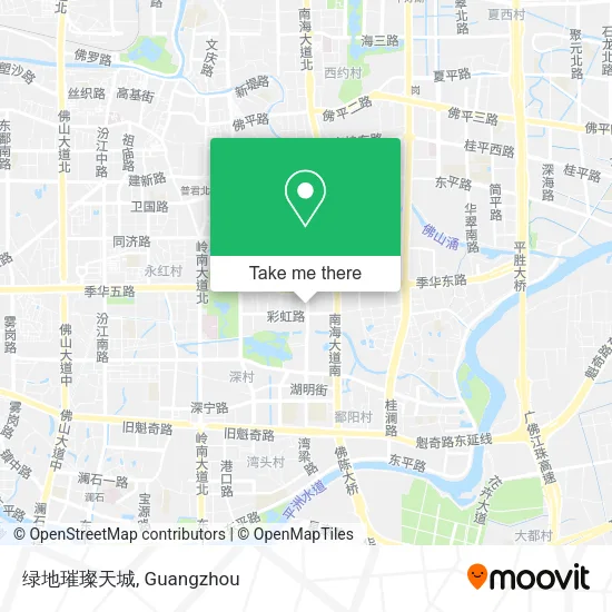 绿地璀璨天城 map