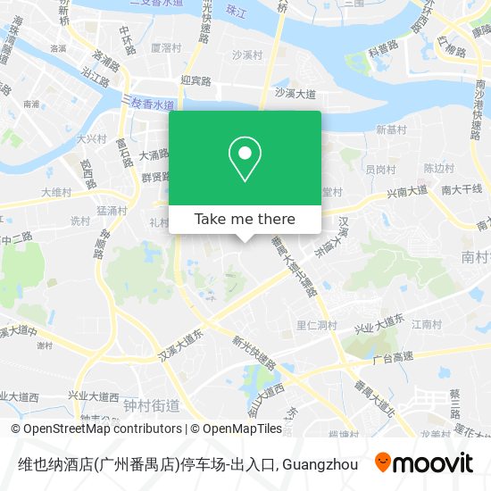 维也纳酒店(广州番禺店)停车场-出入口 map