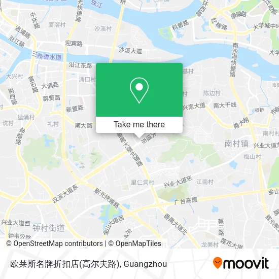 欧莱斯名牌折扣店(高尔夫路) map