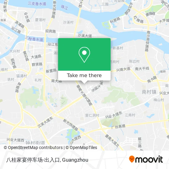 八桂家宴停车场-出入口 map