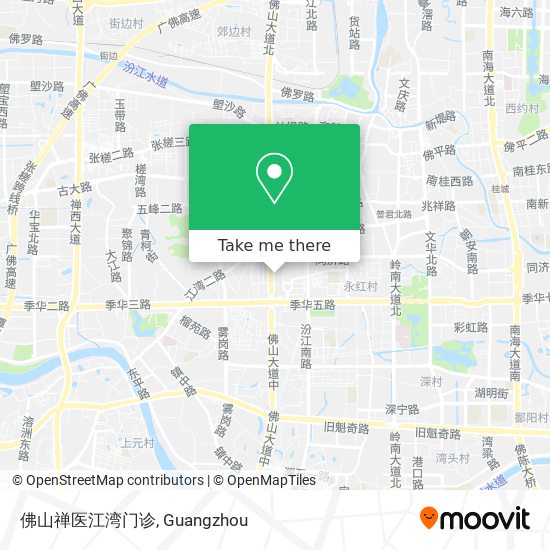 佛山禅医江湾门诊 map