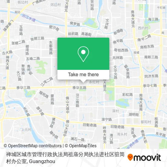 禅城区城市管理行政执法局祖庙分局执法进社区驻简村办公室 map