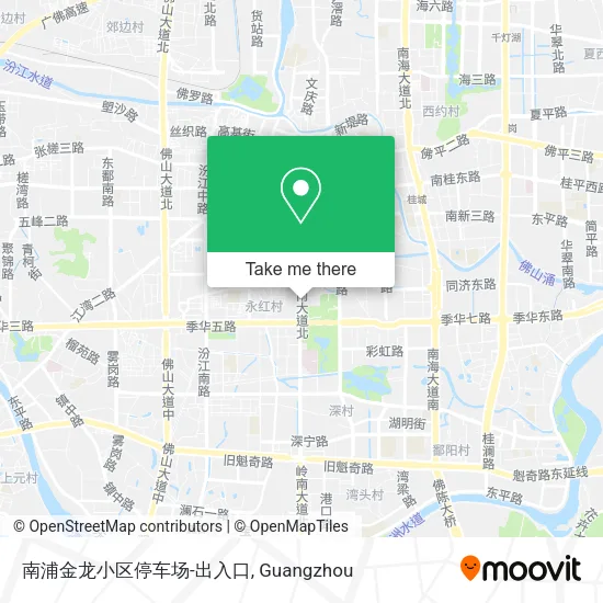 南浦金龙小区停车场-出入口 map