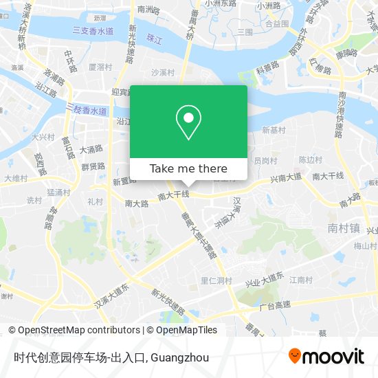 时代创意园停车场-出入口 map