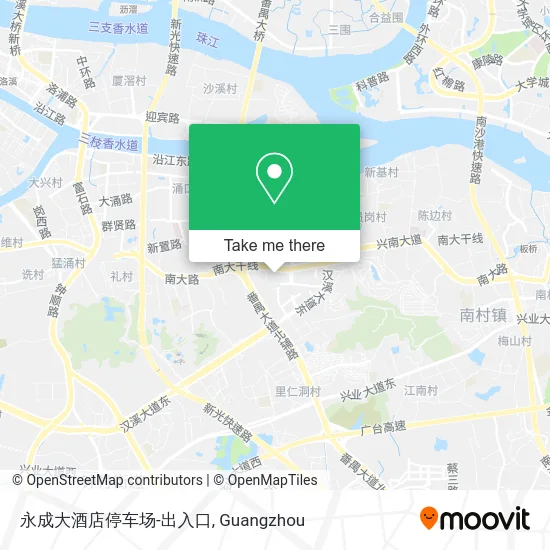 永成大酒店停车场-出入口 map