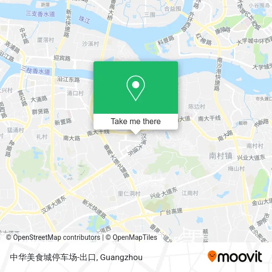 中华美食城停车场-出口 map