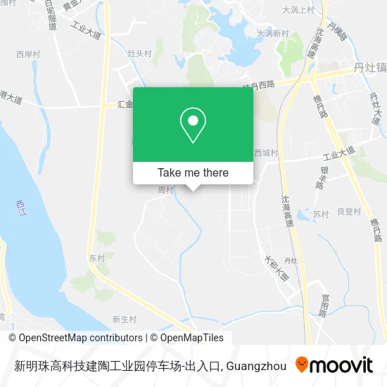 新明珠高科技建陶工业园停车场-出入口 map