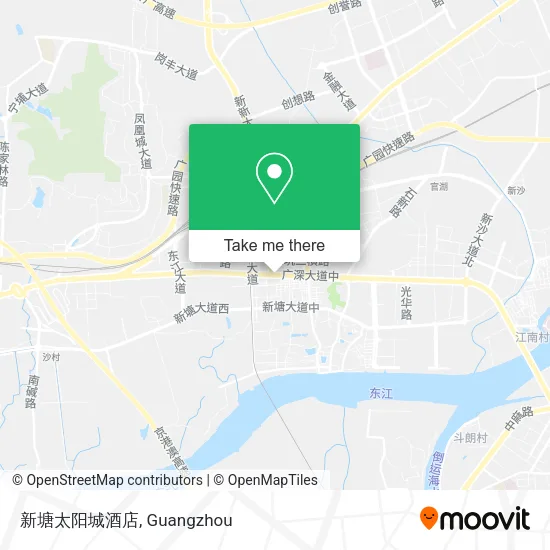 新塘太阳城酒店 map