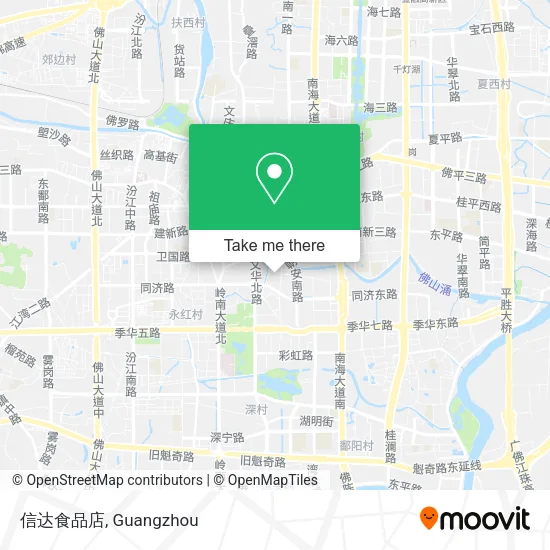 信达食品店 map