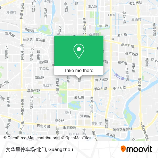 文华里停车场-北门 map