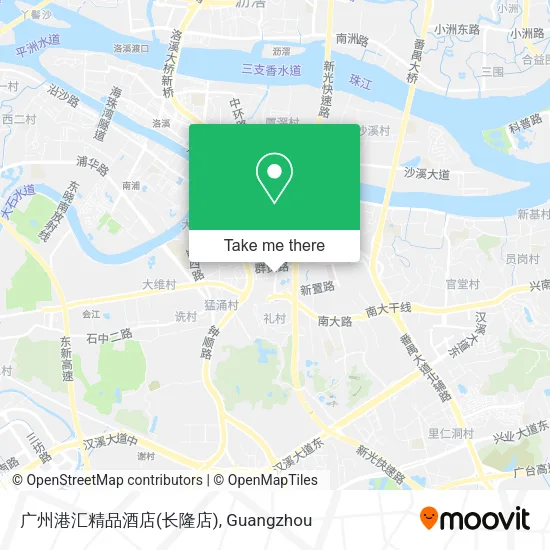 广州港汇精品酒店(长隆店) map