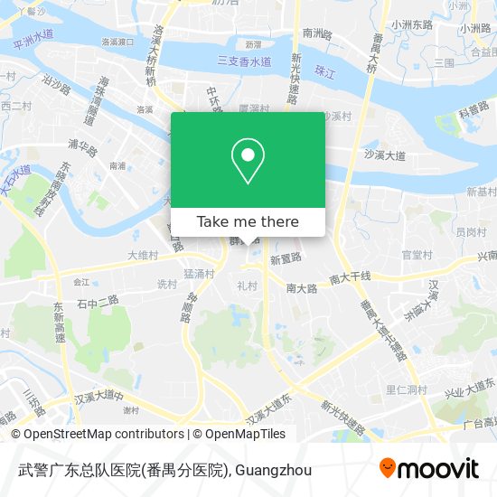 武警广东总队医院(番禺分医院) map