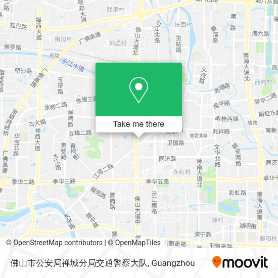 佛山市公安局禅城分局交通警察大队 map