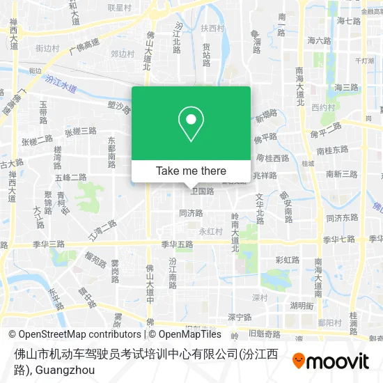 佛山市机动车驾驶员考试培训中心有限公司(汾江西路) map