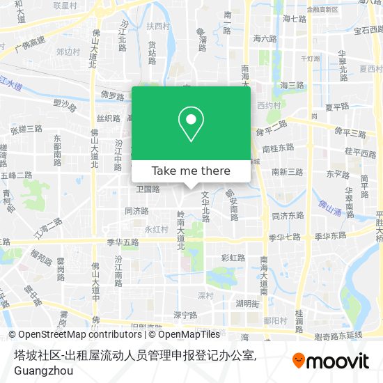 塔坡社区-出租屋流动人员管理申报登记办公室 map