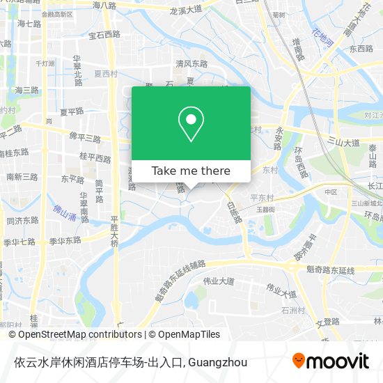 依云水岸休闲酒店停车场-出入口 map