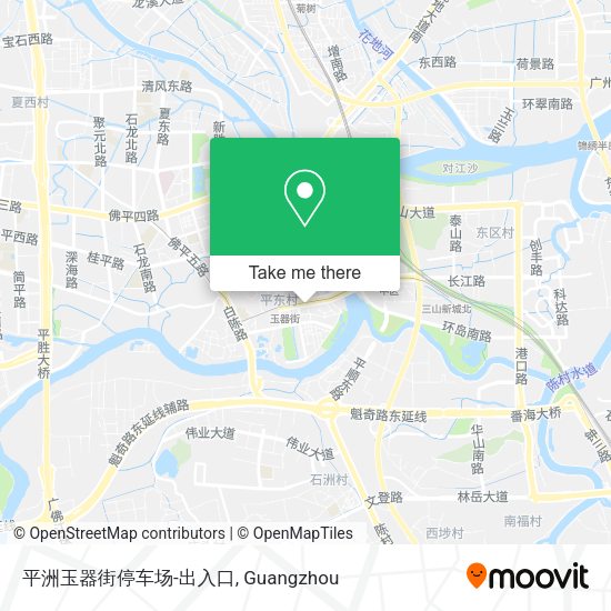平洲玉器街停车场-出入口 map