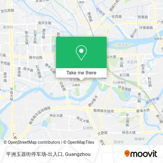 平洲玉器街停车场-出入口 map