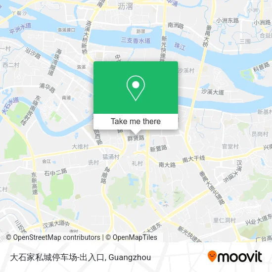 大石家私城停车场-出入口 map