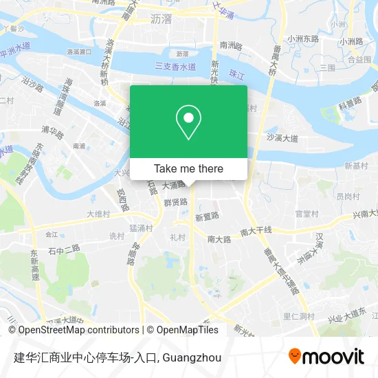 建华汇商业中心停车场-入口 map