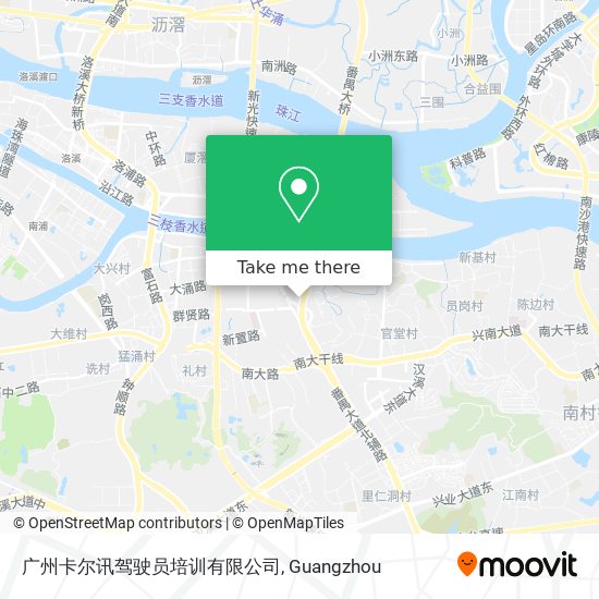 广州卡尔讯驾驶员培训有限公司 map