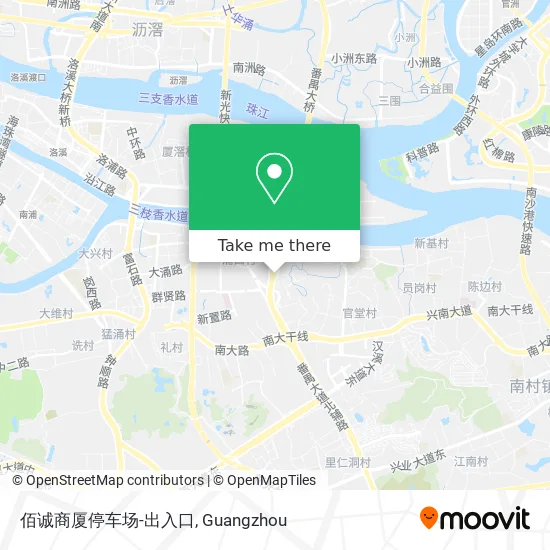 佰诚商厦停车场-出入口 map