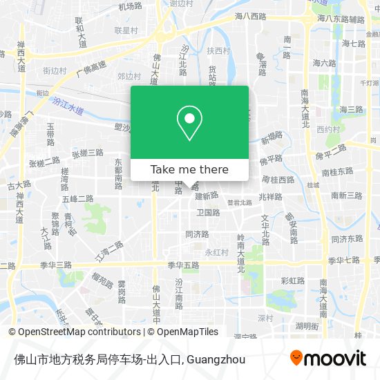 佛山市地方税务局停车场-出入口 map