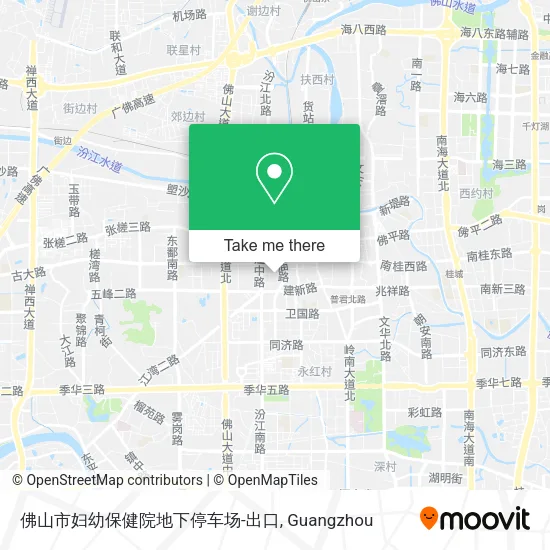 佛山市妇幼保健院地下停车场-出口 map