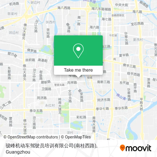 骏峰机动车驾驶员培训有限公司(南桂西路) map